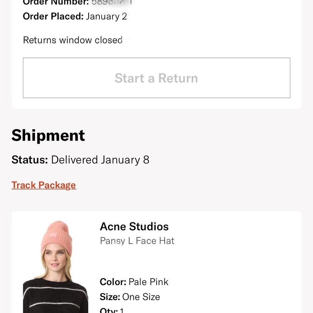 Acne Studios Pansy L Face Hat - Picture 6 of 6